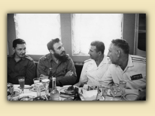 31. Рауль Кастро, Фидель Кастро, Соколан С.С. , капитан 1 ранга Амосов И.А.  (автор неизвестен).jpg